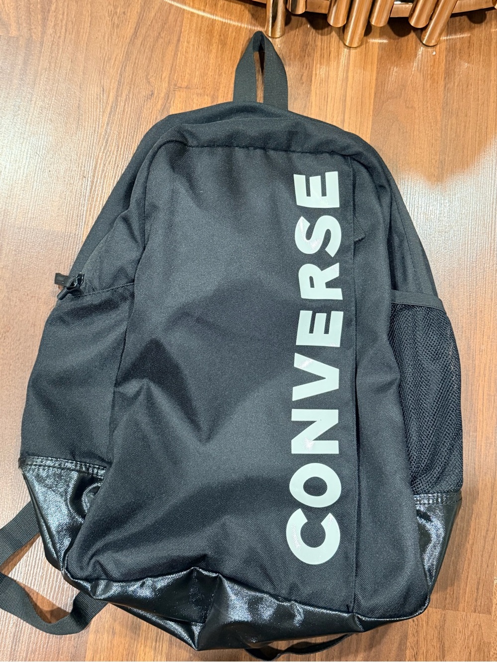 Converse Black Backpack with Vertical Logo